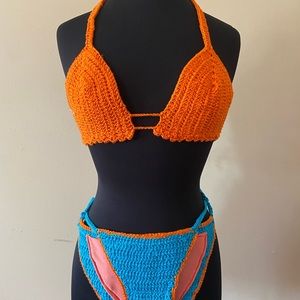 Bikini Set Orange/Blue
